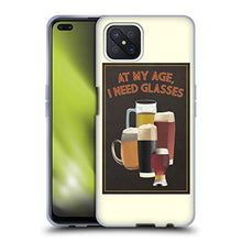 Head Case Designs Licenza Ufficiale Lantern Press Servono Occhiali per Uomini Cover in Morbido Gel Compatibile con Oppo Reno4 Z 5G