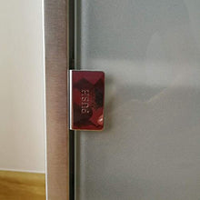Armadio per medicinali in acciaio inox con serratura e 2 chiavi Tip-on automatico (4 scomparti argentati, 60 x 30 x 12 cm)