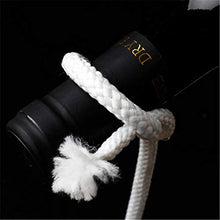 LIJUCAI Portabottiglie per Vino con Catena Artigianale Creativa Portabottiglie per Alcol sospeso 3D Magico Portabottiglie per Vino in Corda Bianca Pratico Bar da Cucina per la casa, Bianco