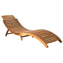 vidaXL Legno Massello Acacia Lettino Prendisole Rustico Pieghevole Robusto Elegante Ergonomico Sedia a Sdraio Relax Spiaggia Giardino Marrone