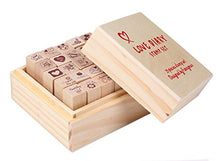 SaySure - 25pcs Love Diary Rubber Wooden Stamp Set DIY