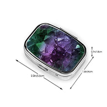 Scatola quadrata per pillole medicina geode cristallo moda pillola organizzatore viaggio pillola dispenser per vitamine integratori