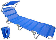 Savino Fiorenzo Lettino Brandina Blu Alluminio