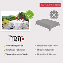 beo tovaglie Impermeabile da Esterni, Rotondo, Diametro 120 cm, Grigio Chiaro