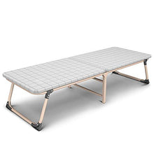 ZEFENG Sedia per Il Tempo Libero Domestico - Letto Pieghevole Semplice Letto in Legno massello + Lega Legga Bed Infermieristica Ufficio Siesta Letto Pieghevole Portatile Pieghevole Letto da Letto