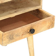 Tidyard Comodino Camera da Letto Vintage in Legno Massello di Mango con Cassetto,Comodino Rustico 40x35x50 cm