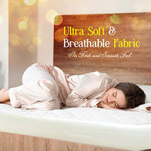 Sunshine Comforts - Coprimaterasso trapuntato per letto king size, facile da pulire, 30 cm di profondità, anallergico e antiacaro (King)