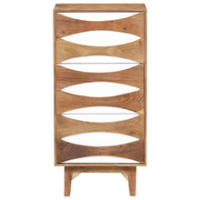 vidaXL Cassettiera 43,5x35x90 cm in Legno Massello di Acacia