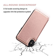 Suhctup Compatibile con Custodia iPhone Xs Max pelle,Cover iPhone Xs Max con Interno Morbida TPU,Porta Carte Slot e Antiurto Flip Wallet [Chiusura Magnetica] Protettiva Case (Oro rosa)