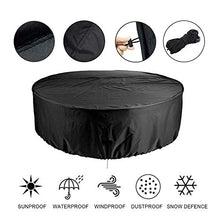 Godya Copertura per mobili da Esterni, per Tavolo e sedie, Impermeabile, Antipolvere, per Balcone e Giardino, 6 Pezzi Diameter 120* Height 75cm