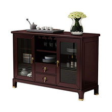 LULUVicky in Piedi Bagagli Petto Credenza Credenza Governo di immagazzinaggio Governo Petto 2 Door Cassetto Bassa Credenza (Color : Brown, Size : 120x40x87cm)
