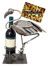 Brubaker Portabottiglie per Vino Flamingo - Deco-Object Metal - con Biglietto di Auguri