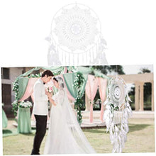 Dream Catcher Hanging decorazione della parete di tessuto Handmade Large White Dream Catcher con Piume per accessori per la casa in camera Mobili da giardino