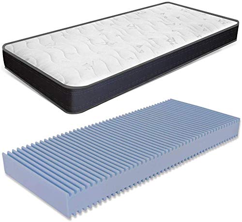 miasuite i sogni italiani Materasso Singolo 80x180 Alto 22 cm in waterfoam Ortopedico con Dispositivo Medico Summit