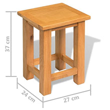 vidaXL Tavolini da Salotto 2 pz 27x24x37 cm Legno Massello di Rovere