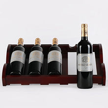 Bao Xing Bei Firm Creativo cremagliera del Vino Europeo espositore in Legno massello Soggiorno refrigeratore Vino Rosso (Size : 77cm/30.3inch)