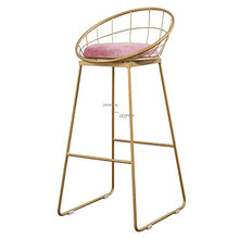 Tivivose. Nuova Sgabello da bar Sgabello De Bar Semplice Bar Stool Ferro battuto Bar sedia dell'oro alto Sgabello moderno Sedia da pranzo nordici Pub Accessori (Color : 65cm F)