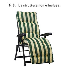 TECNOWEB Cuscino Imbottito per Sdraio con poggiapiedi (160x45cmx10cm) - 100% Made in Italy - Ricambio Cuscino Ideale per Sdraio da Giardino - Disponibili Diversi Colori