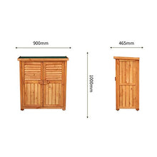 BESTSOON Armadietto da Esterno per Mobili da Giardino Outdoor in Legno Armadio di immagazzinaggio Balcone Tool Box Garden Storage Box Sundries Governo di immagazzinaggio anticorrosione