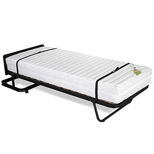 Evergreenweb - Letto a Scomparsa Verticale, KIT Rete Singola a Doghe con Materasso Memory Foam 80x190 alto 24 cm - TRASFORMABILE in 2 Materassi Singoli, Rivestimento Sfoderabile e Lavabile Anallergico