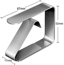 ZIMAIC Tovaglia Clip in Acciaio, Gadget Molla Fermatovaglia,Tovaglia Clip in Acciaio Inossidabile, Argento, per Outdoor Picnic Party , 10 unità