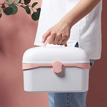 KUANDARM Scatola di plastica Armadietto Medicinali Multi-Strato Scatola per Medicinali Portatile Medica Cassetta di Pronto Pillola Stoccaggio Astuccio per Famiglia, Ufficio, Scuola