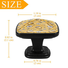Cara ape carina Pomelli per Porta Set di 4 Pomelli per Mobili Manopole per Cassetti Cucina Armadio Vetro