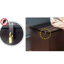 BESTSOON Armadietto da Esterno per Mobili da Giardino Piattaforma Esterna Scatole Armadio di Immagazzinaggio del Sedile Gabinetto Bench all Weather Impermeabile for Balcone Giardino Patio