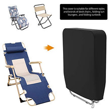 Copertura per Sedie Pieghevoli Esterno Impermeabile Fodera Sedia Reclinabile per Lettino Pieghevole in Oxford Anti UV Antipolvere
