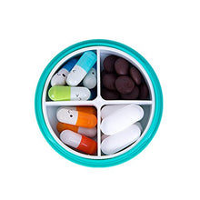 ROUHO Custodia Portatile Pillola Memoria Colorata Gioielli Medicina Scatola Pillola Oganizzatore - # 14