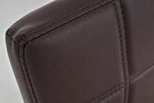 CLP Sedia Cantilever Da Pranzo Emily In Similpelle I Sedia Imbottita Trapunta In Metallo Cromato Altezza 48 CM, Colore:marrone