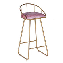 Sgabelli da bar cucina Sgabelli da bar Seggiolone per colazione con gambe in metallo Schienale del poggiapiedi per Cucina Sgabello da pub, Semplice design moderno in ferro (Altezza seduta: 45/65/75