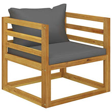 Tidyard 8 pz Set Divani Modulari Angolari da Giardino per Esterno in Legno Massello di Acacia con Tavolino e Penisola,Salotto da Giardino in Legno,Salotto da Esterno in Legno,Divano Angolare Modulare