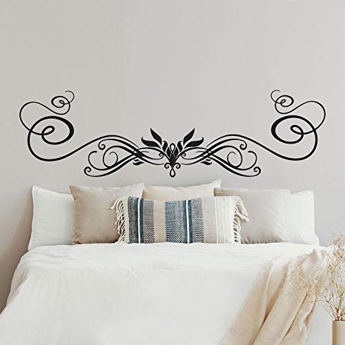 T-MK339 - Adesivi per testiera del letto, 40 x 140 cm, colore: Nero