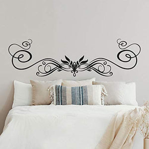 T-MK339 - Adesivi per testiera del letto, 40 x 140 cm, colore: Nero