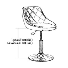 QHW Sgabelli da Bar, seggioloni da banco Cassa, sgabelli Alti da Negozio di telefoni cellulari, sgabelli da Bar, Altezza Girevole a 360 ° e sedie alzabili