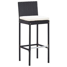 Goliraya Set da Bar da Giardino 5/7/9 pz in Legno Massello d'Acacia e Polyrattan Grigio,Set Tavolo e Sedie da Bar Alti da Giardino in Rattan,Set Tavolo e 6/8 Sedie da Bar in Rattan per Esterno