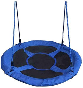 Doppia amaca per 40 bambini, dondolo da interni ed esterni, con cordino regolabile, adatto per bambini adulti e adolescenti (blu)