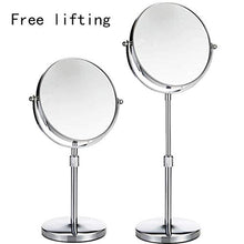Specchio per Il Trucco, Doppio Lavabo con Luci; Ingrandimento 1X / 3X; Specchietti da Viaggio con Finitura Cromata Lucida Specchi da Viaggio Specchio per Il Trucco Illuminato
