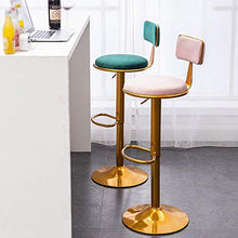 Poltrone Nubao Creativo Tempo Libero Bar Sedia Sgabello Alto Reception Chair Bar, caffè, Load 150Kg, Rosa (Color : Darkgreen)