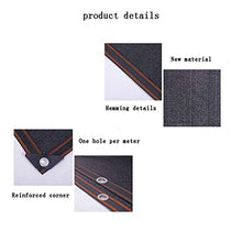 HTL Durable 6-Pin Parasole Net, Addensato Panno Ombra Usato per Isolamento termico Rete Solare per Cortile, Balcone, Auto e Tetto. Il tasso di Ombreggiatura è 80%, Nero, 5M* 10M