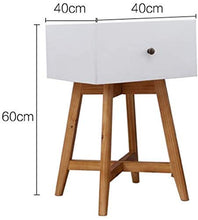 FTFTO Accessori per la casa Comodino in Legno massello Cassetto per Camera da Letto Cassetto per Piccole credenze Mobili per Camera da Letto angolari Bianchi
