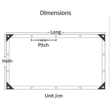 GDMING Telo di Copertura, Impermeabile Telone con Occhielli, Resistente alle Intemperie Antipolline PVC Pannello delle Partizioni per Vicino Terrazza Giardino Balcone, Personalizzabile
