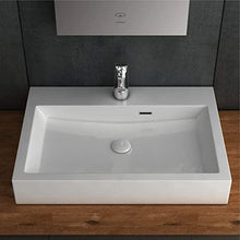 Alpenberger Lavabo da 60 x 42 cm in ghisa minerale | Lavello a mano con troppopieno integrato | Lavello rettangolare ed elegante | Montaggio semplice