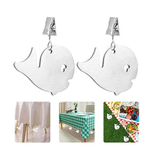 TWWSA Stile Moderno 4pcs Tovaglia Pesi Copertura da Tavolo Pesi Clip da tavola Pendente della tovaglia per coperture per tavoli da Giardino all'aperto (Color : Whale)