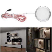 Asixxsix Luce per Armadio, Mini Luce per Armadio da 2,4 x 2,4 Pollici, Tondo a Risparmio energetico per Armadio Guardaroba