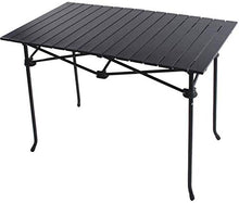 Tavolo da picnic all'aperto Tavolo lungo pieghevole da campeggio, desktop in lega di alluminio portatile con sacchetto di trasporto, pesanti caricable 50kg / 110lbs, facile da pulire per escursioni BB