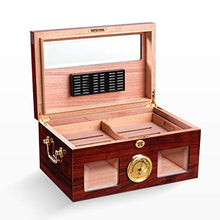 Ljf Sigaro Scatola Cigar Humidor Domestico di Grande capacità Cigar Cabinet Cigar Sigaro Idratante Cabinet Moisturizing Cigarette Case può Contenere 100 miglior Regalo