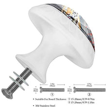 Tiger Ahorn 4 PCS Pomelli per Porta, Pomolo per Mobile, Pomelli per Mobili con Viti, Maniglia per Armadietto, Pomelli per Porta, Pomelli per Cassetti per Porta, Armadio, Cassetto e Credenza
