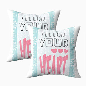Kris.D Fodere per cuscino 18X18 pollici, fodere per cuscini quadrati copriletto 2 pezzi La tua opera d'arte Slogan Girls Altri usi heart39 Tshirt Cuscino per arredamento da fattoria su entrambi i lati